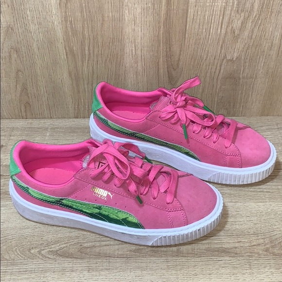 puma basket suede platform puma basket suede platform